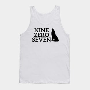 907 Alaska Wolf Howling Tank Top